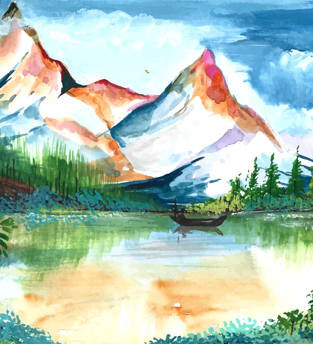 Mountain wall decor