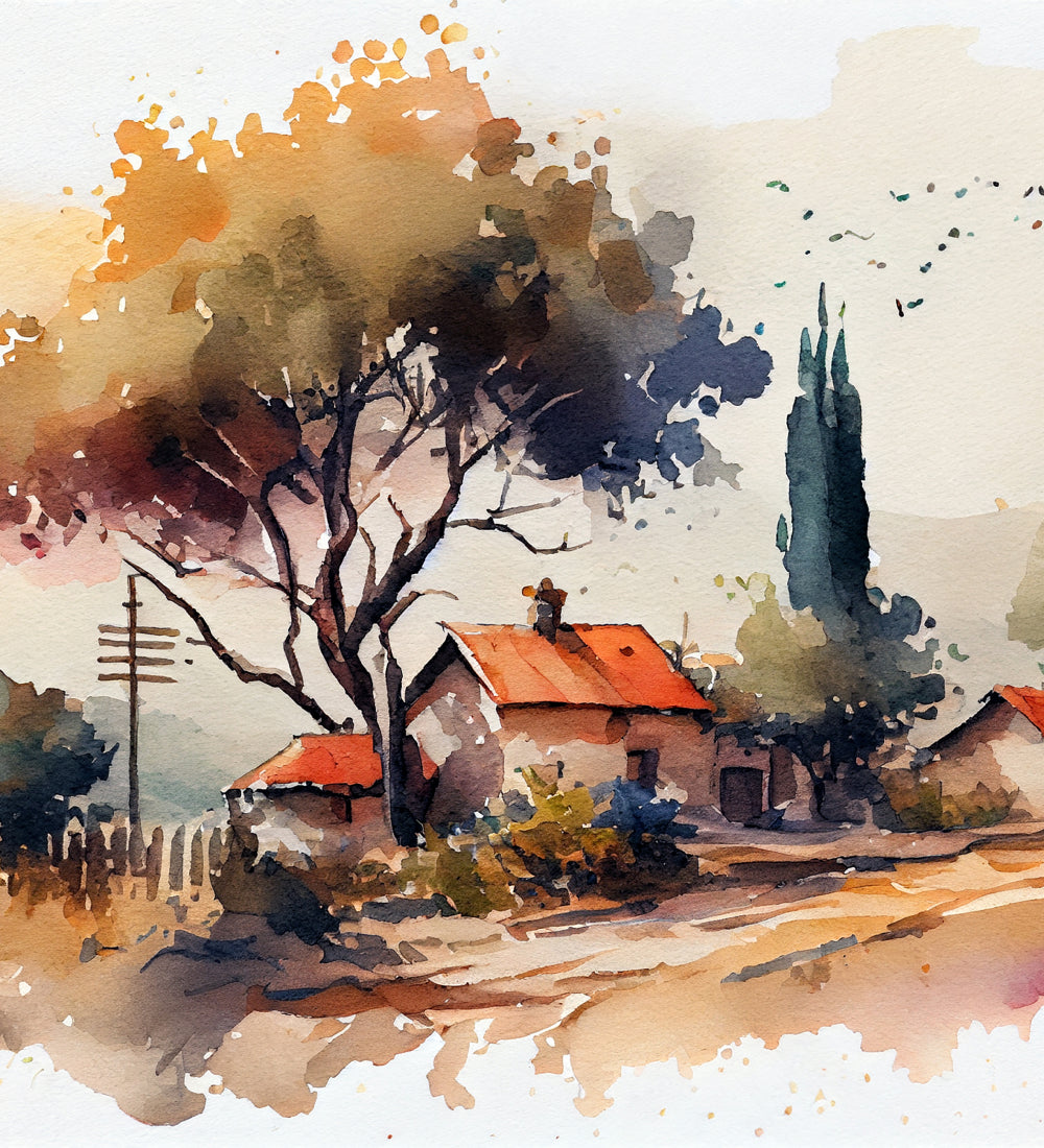 Beautiful american countryside scene