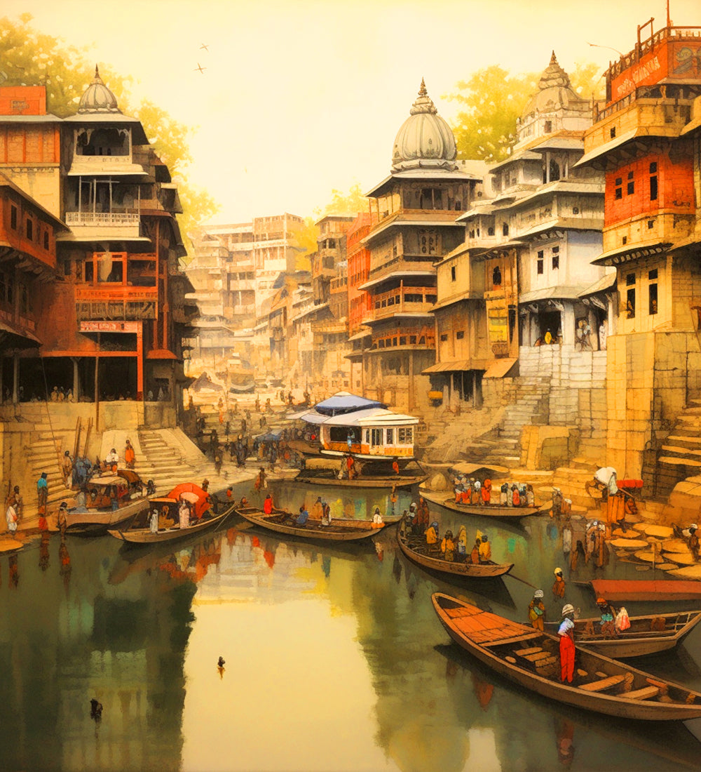 The castle decor nature painting