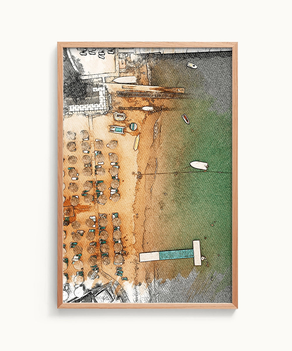 Color Pencil Portrait Wall Art Painting