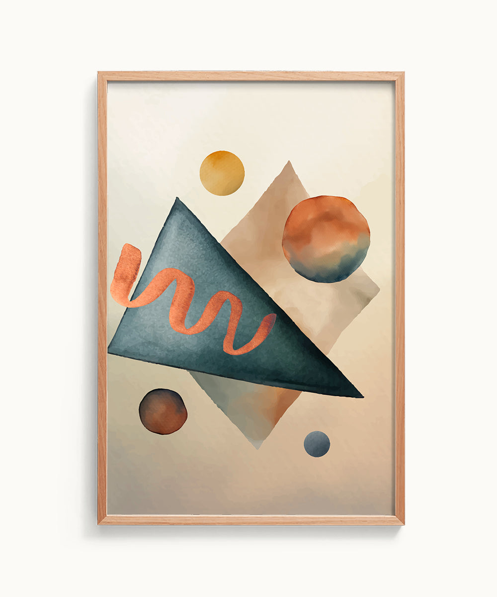 Modern Art Triangle Shaped Home Decor Art