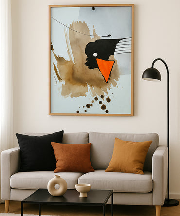 Minimal Abstract Art On Canvas