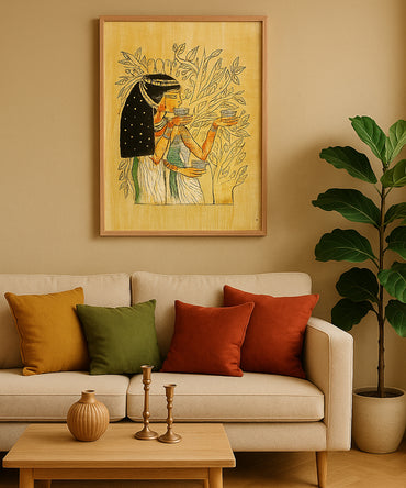 Canvas Print On Egyptian Living Room Art