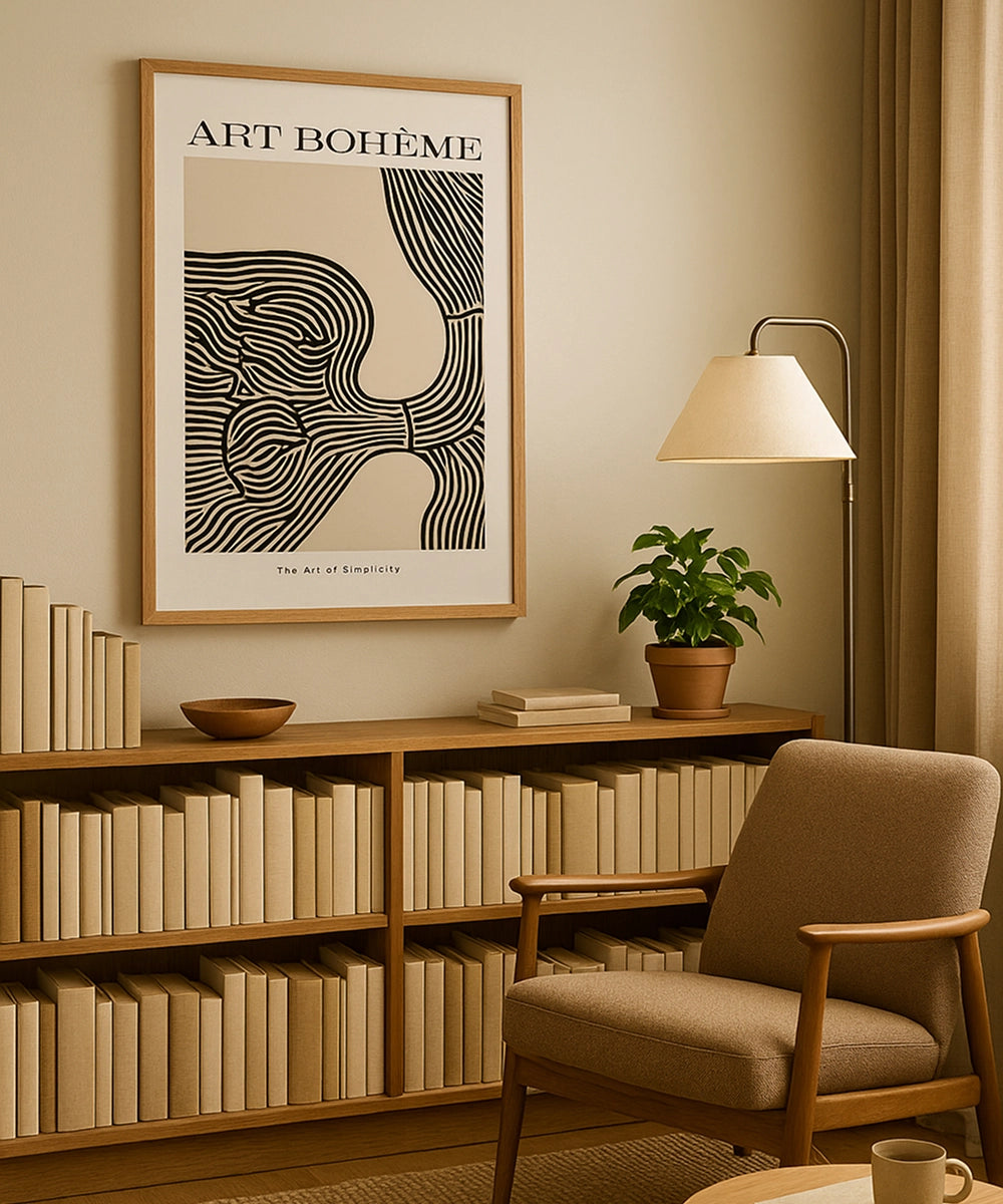 Aesthantic Boho Postres Wall Paniting