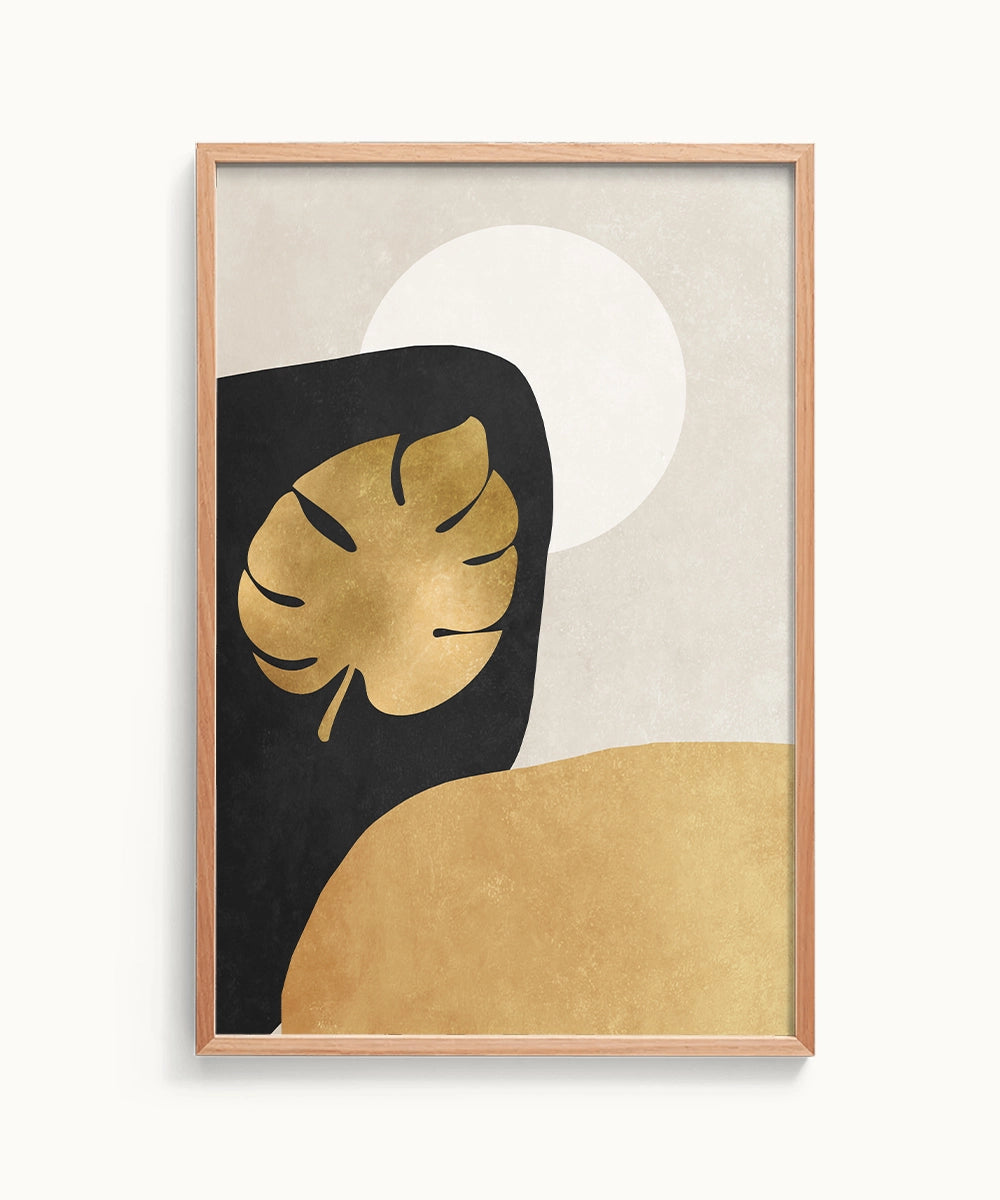 Minimalist Moonlight Landscape Art