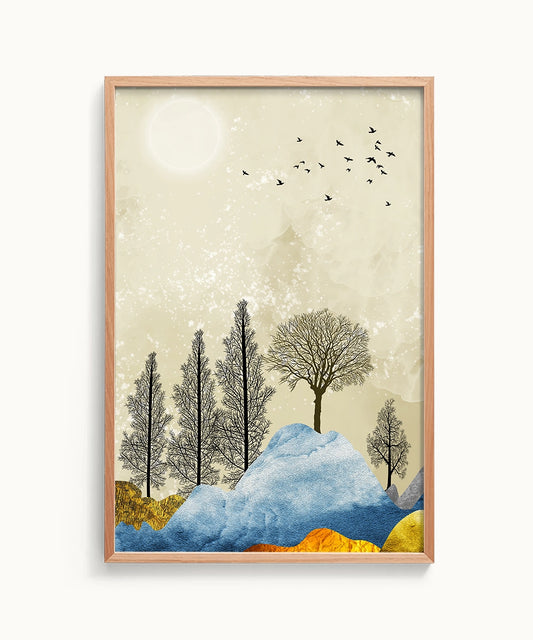 Peaceful Horizon Acrylic Wall Art Painting