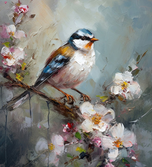 Birds of paradise painting