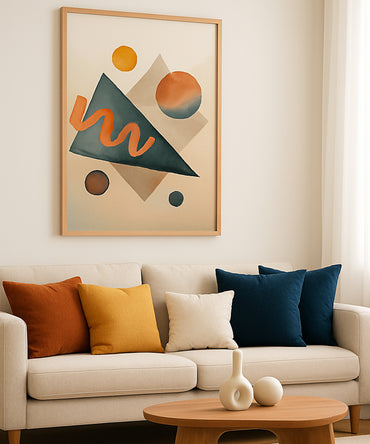 Modern Art Triangle Shaped Home Decor Art