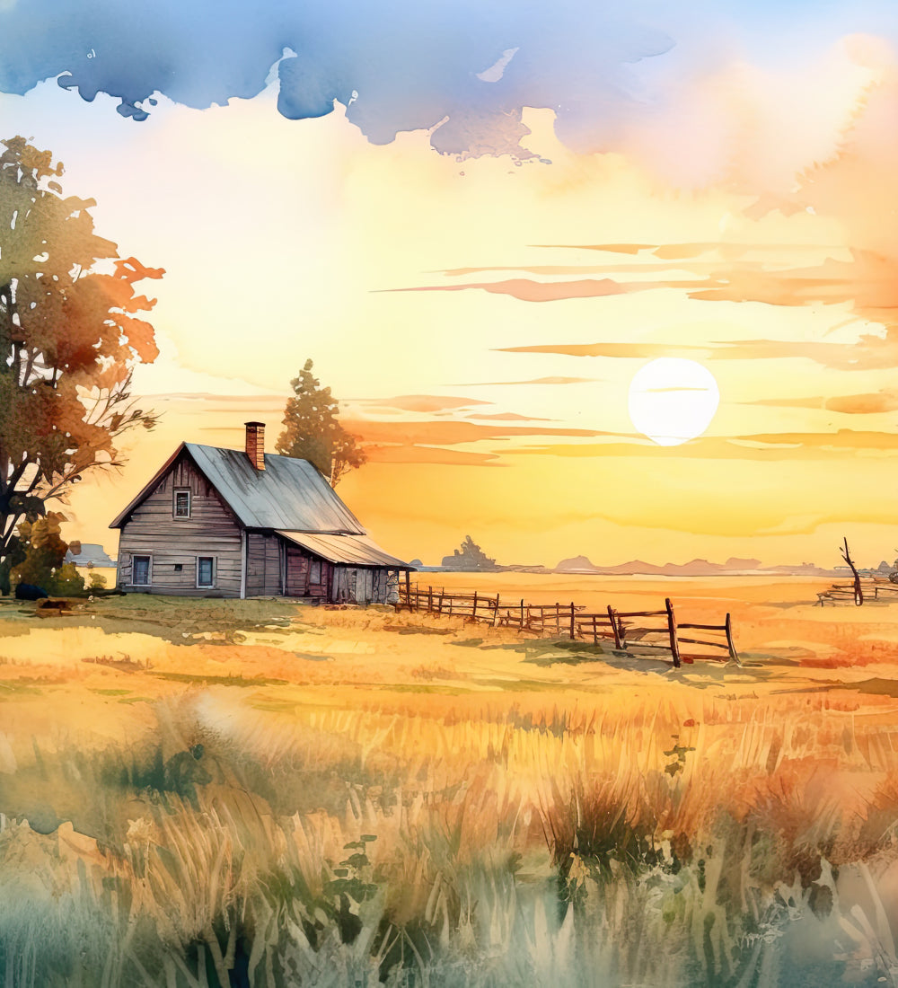 Farm painting of nature