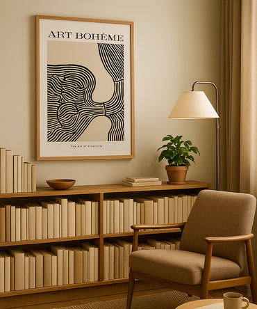 Aesthantic Boho Postres Wall Paniting
