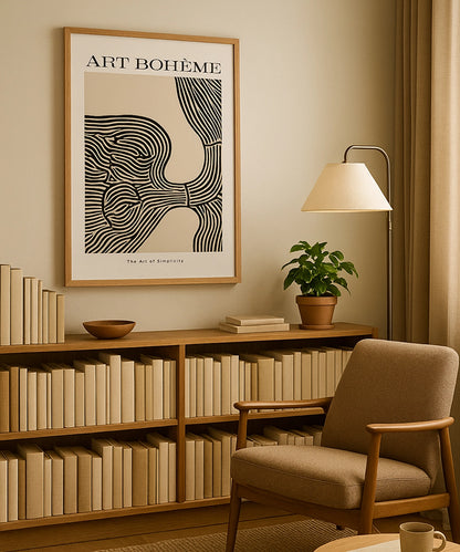 Aesthantic Boho Postres Wall Paniting