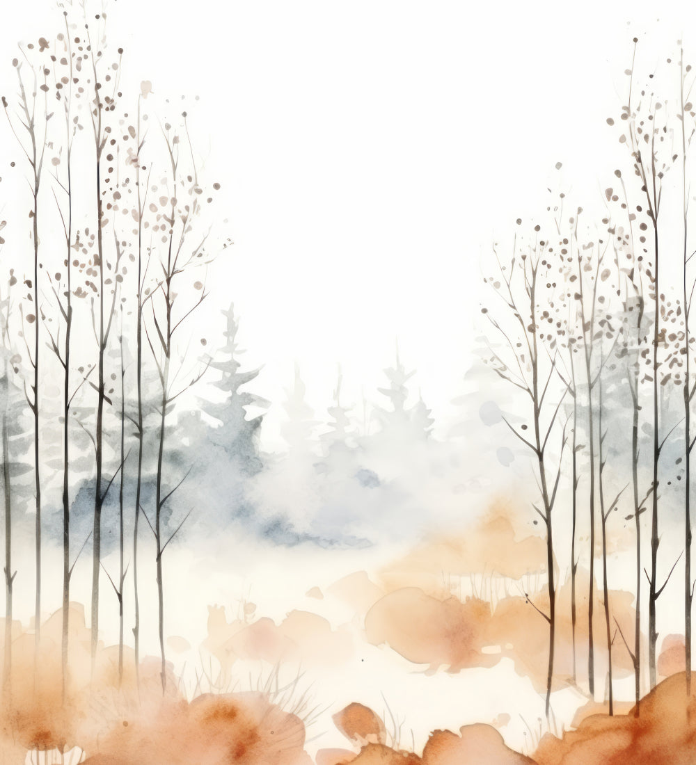Painting of a forest scene